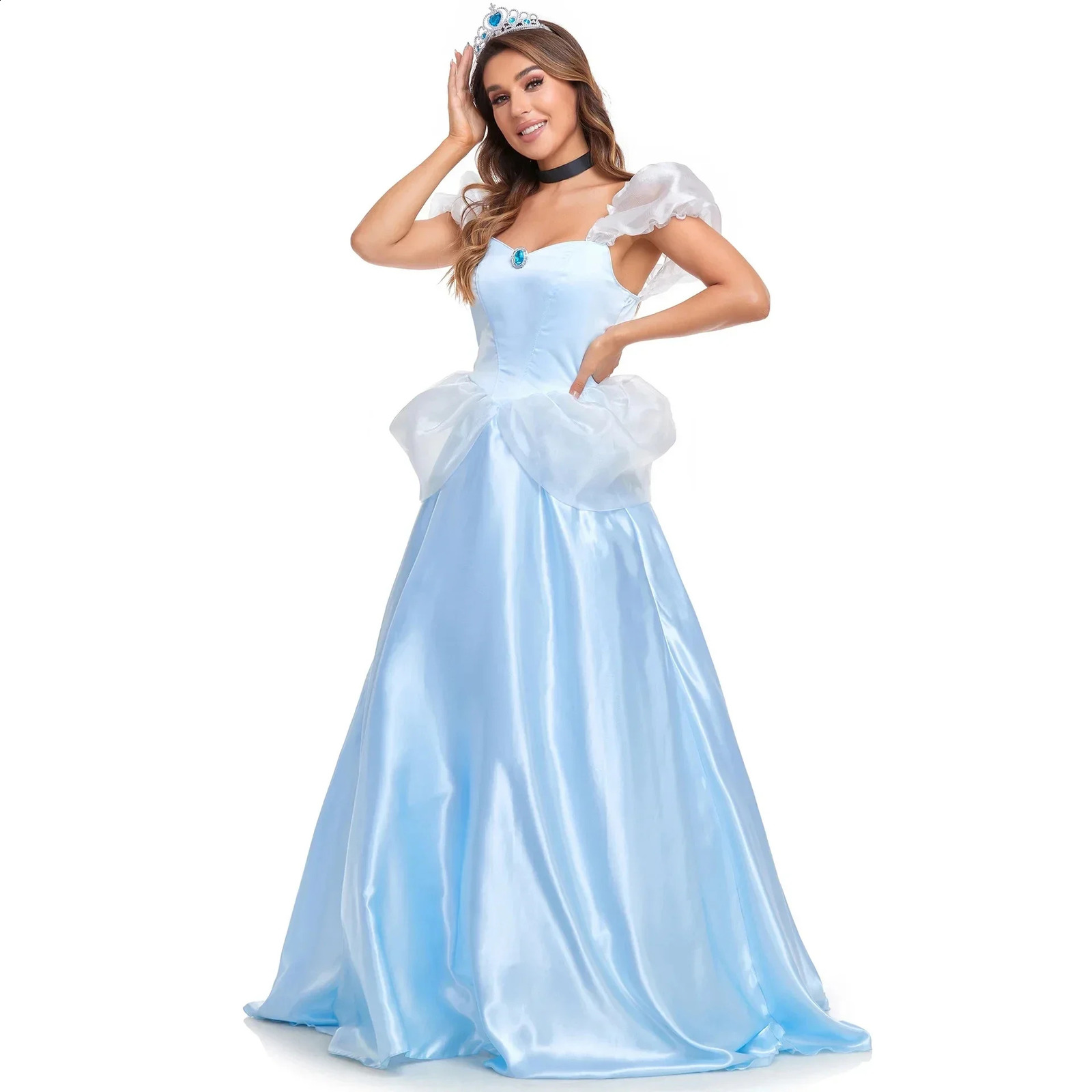 Female cosplay princess costume fairy tale sexy goddess long dress party Halloween fancy 240823