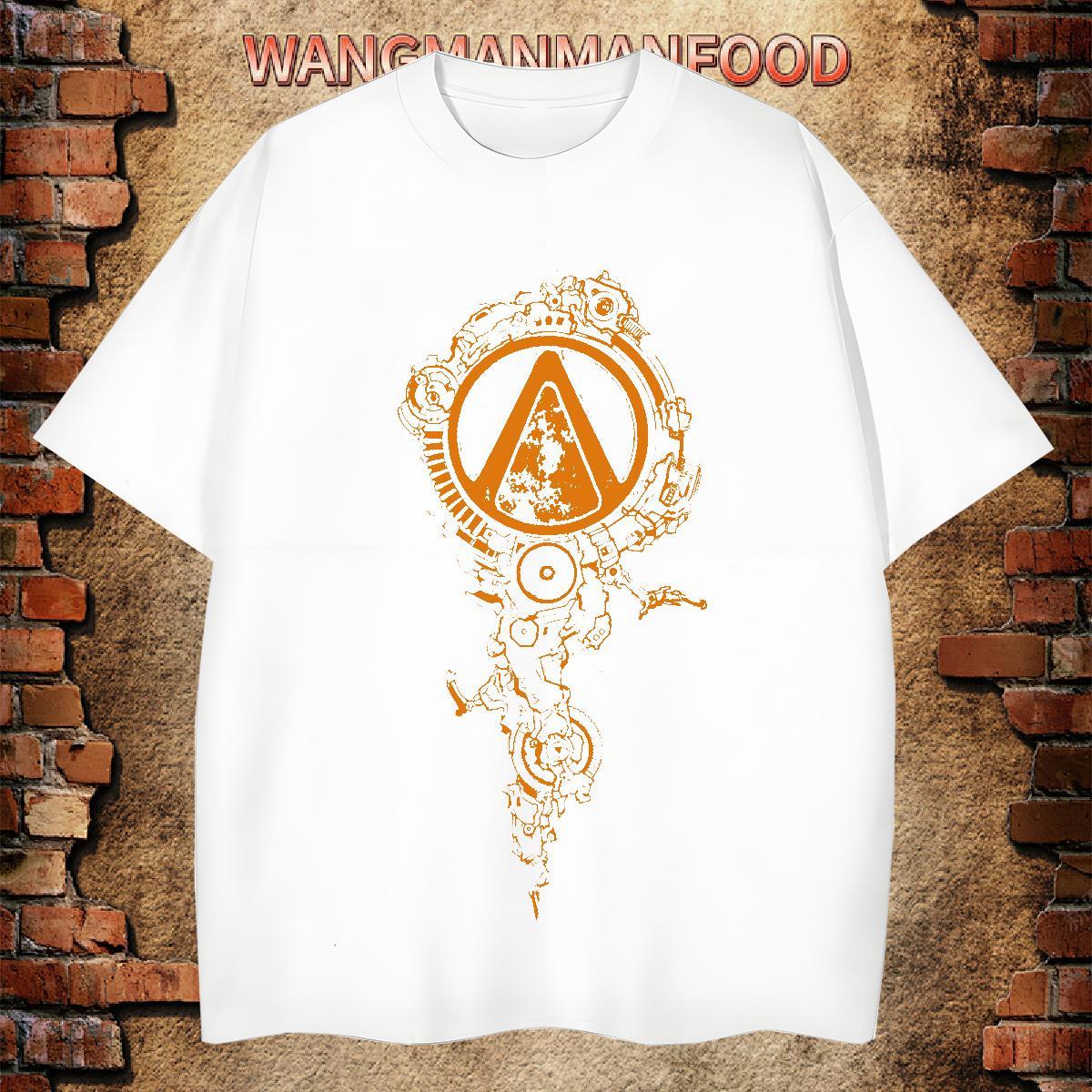 Unisex T-Shirts for Men 230g Pure Cotton eye of the devil Home Outdoor DIY Logo Oversized Breathable Crew Neck Men Clothes T-Shirt New Arrival Tshirts