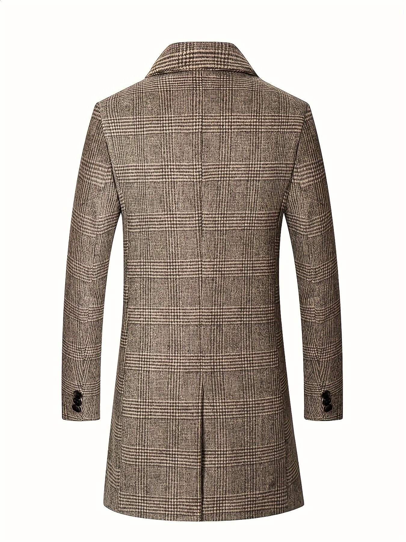 Autumn and winter mens British style woolen coat casual long business windbreaker 240823