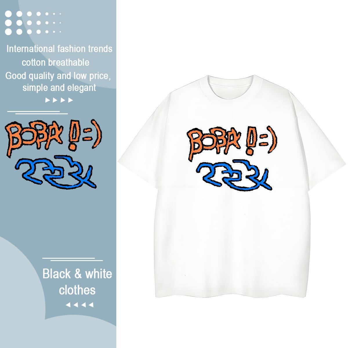 Cool Design Mens T Shirts 230g Pure Cotton letter Summer Casual Asian Size Breathable Crew Neck Tshirt for Man Woman Fashion Tees Shirts