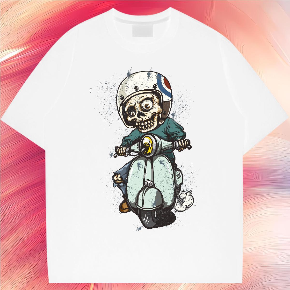 Classic Mens T Shirts 100% Cotton 230g skull Sports Casual Black White Breathable Soft Men Tshirts Fashion New Tees