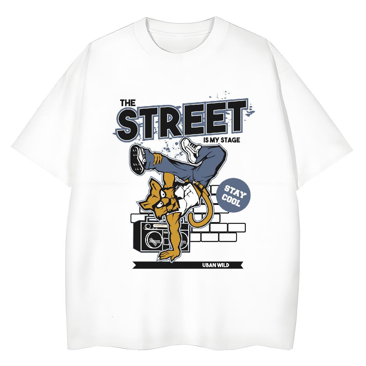 Designer Nice Women Tees 230g 100% Cotton dance Hip Hop Women T Shirts Breathable Black White Tees Shirts