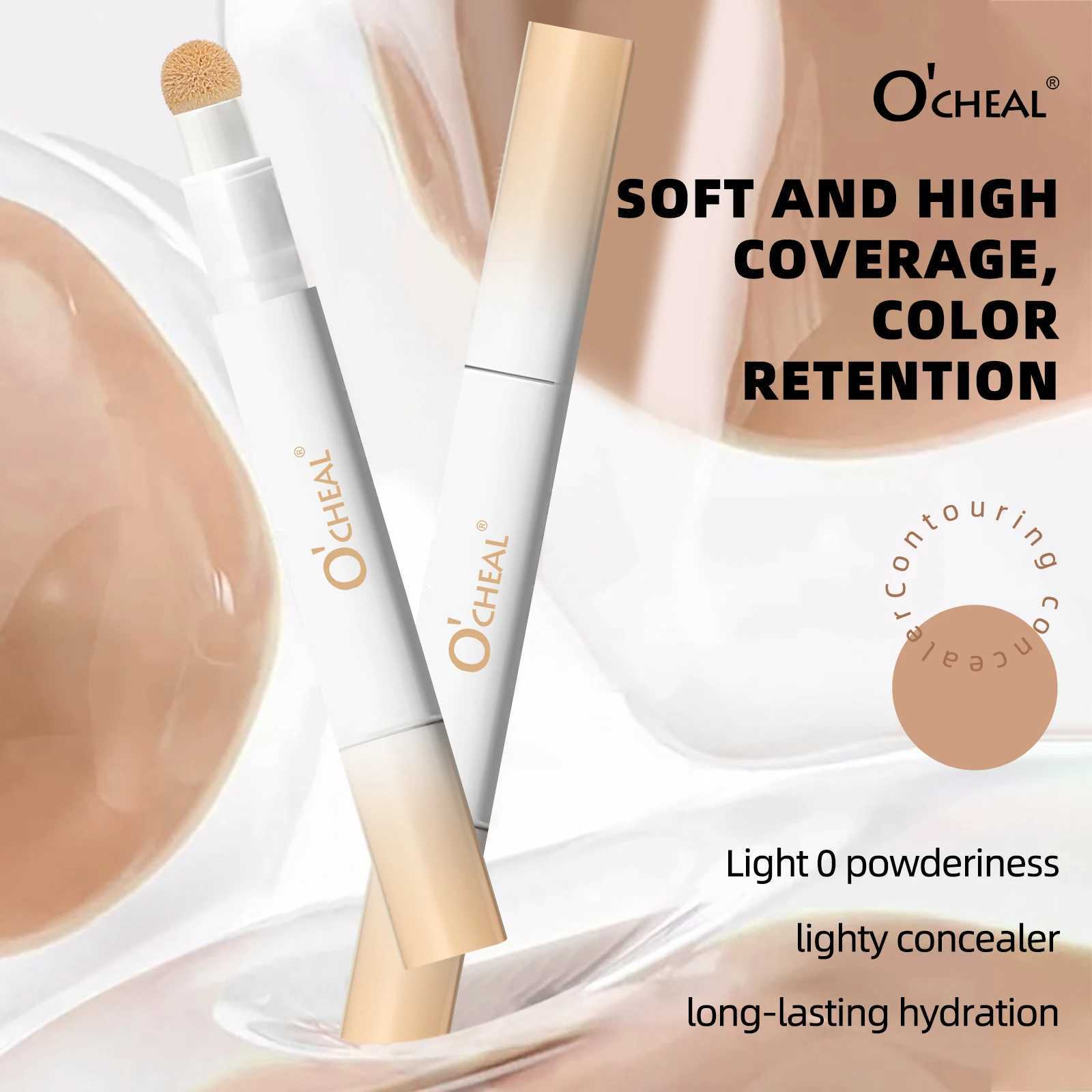 Ocheal 3 Color Face Foundation Concealer Pen Long Lasting Waterproof Corrector Contour Concealer Stick Cosmetic MakeupXJ250618