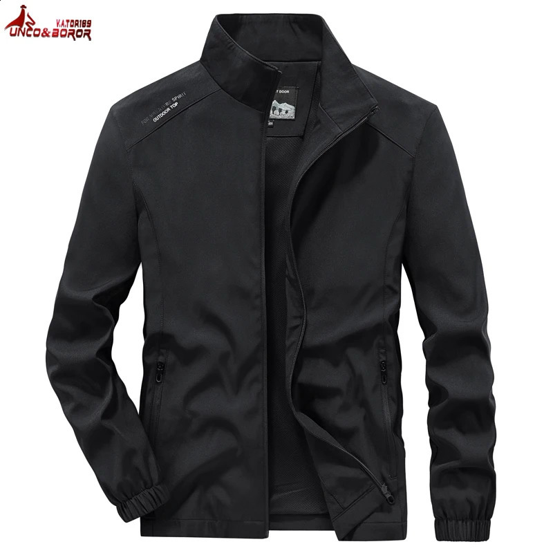 Spring Autumn Lightweight Bomber Jacket Windbreaker Casual Military Gym Joggers Running Sports Golf Camping Hiking Coats 240824