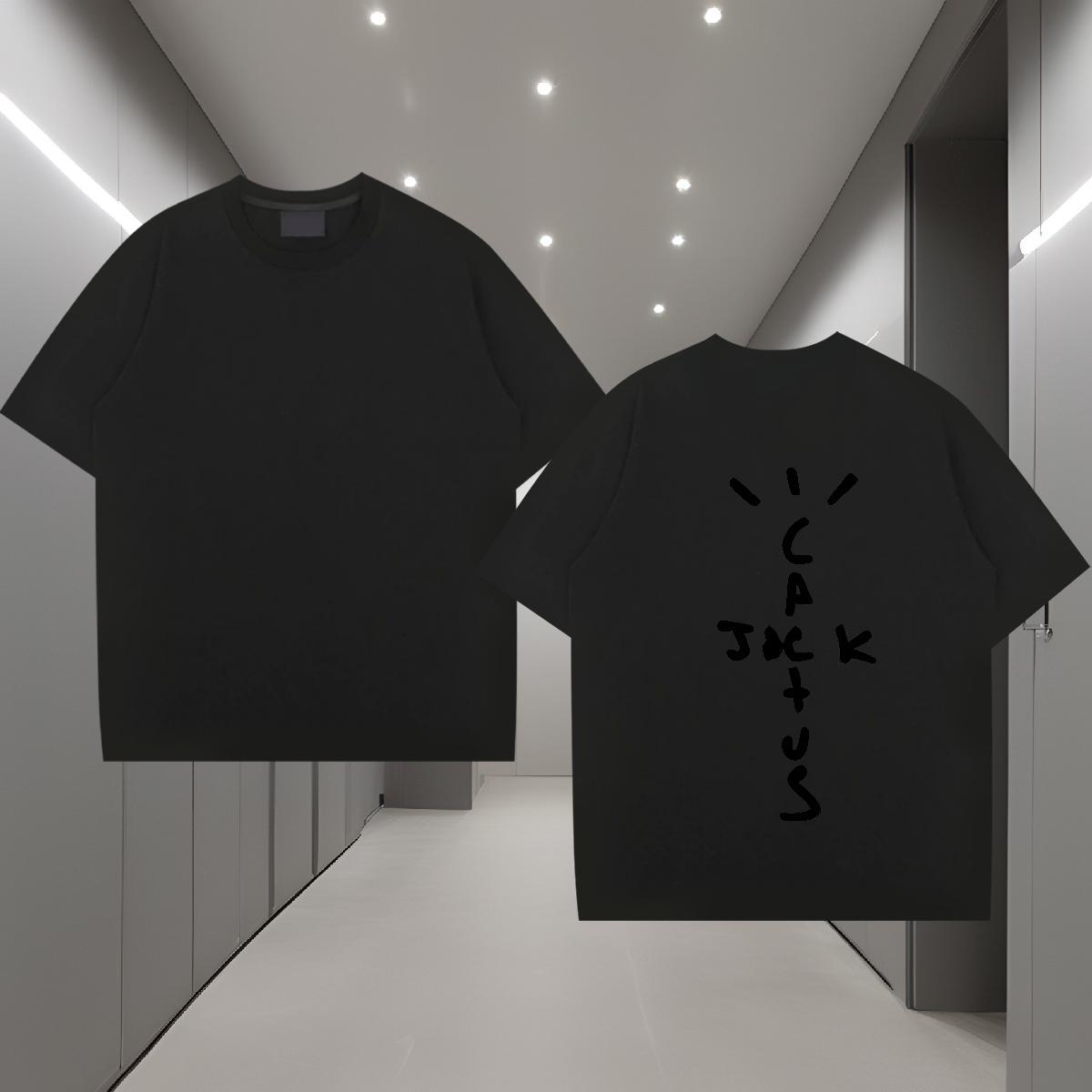 Loose Man T Shirts 100% Cotton 230g letter Sport Anime Print O-Neck Short Sleeve Men Tees Brand Wear