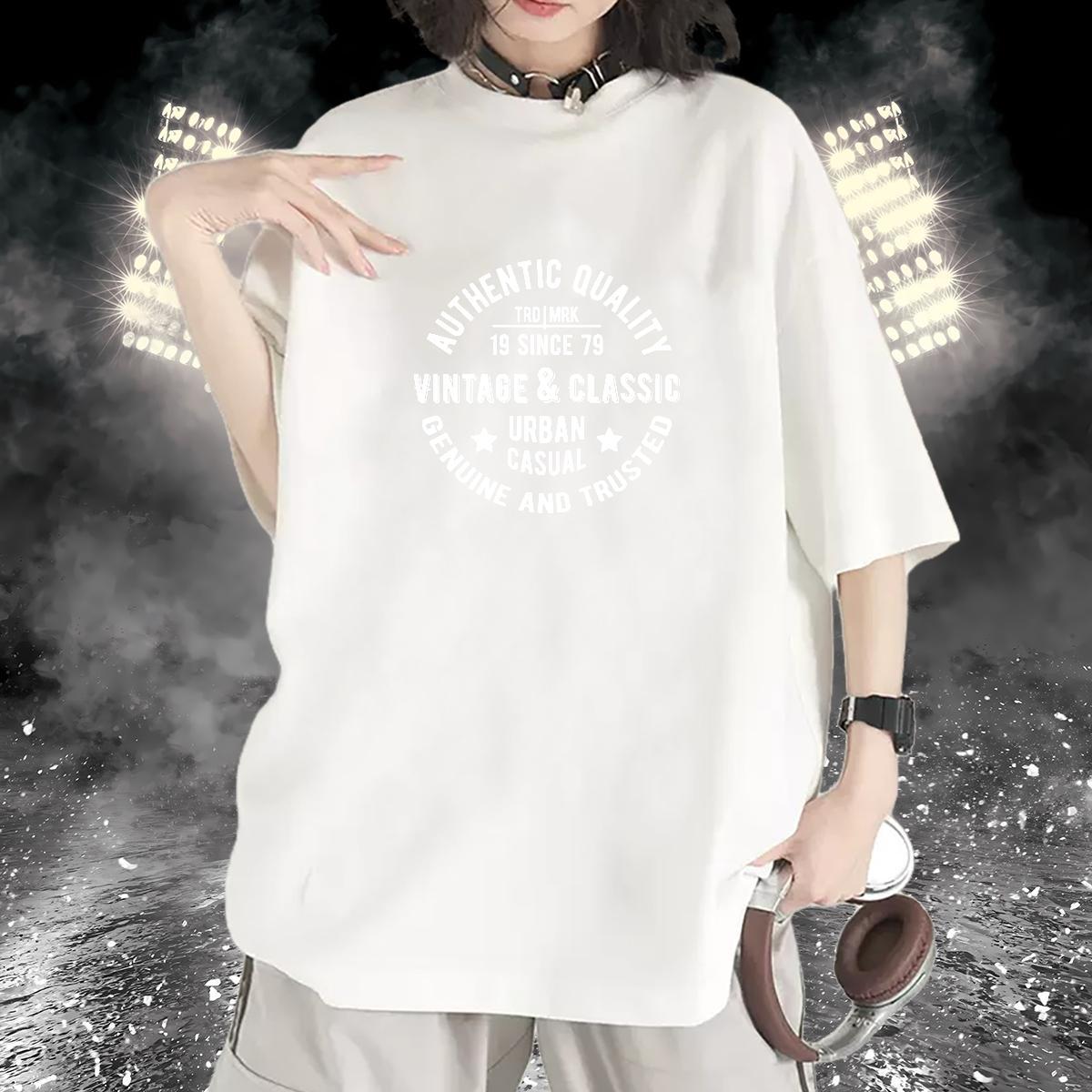 Designer Unisex Tshirts 100% Cotton 230g letter Daily Wear T Shirt For Woman Short Sleeve O-Neck Anime Oversized Top Shirts