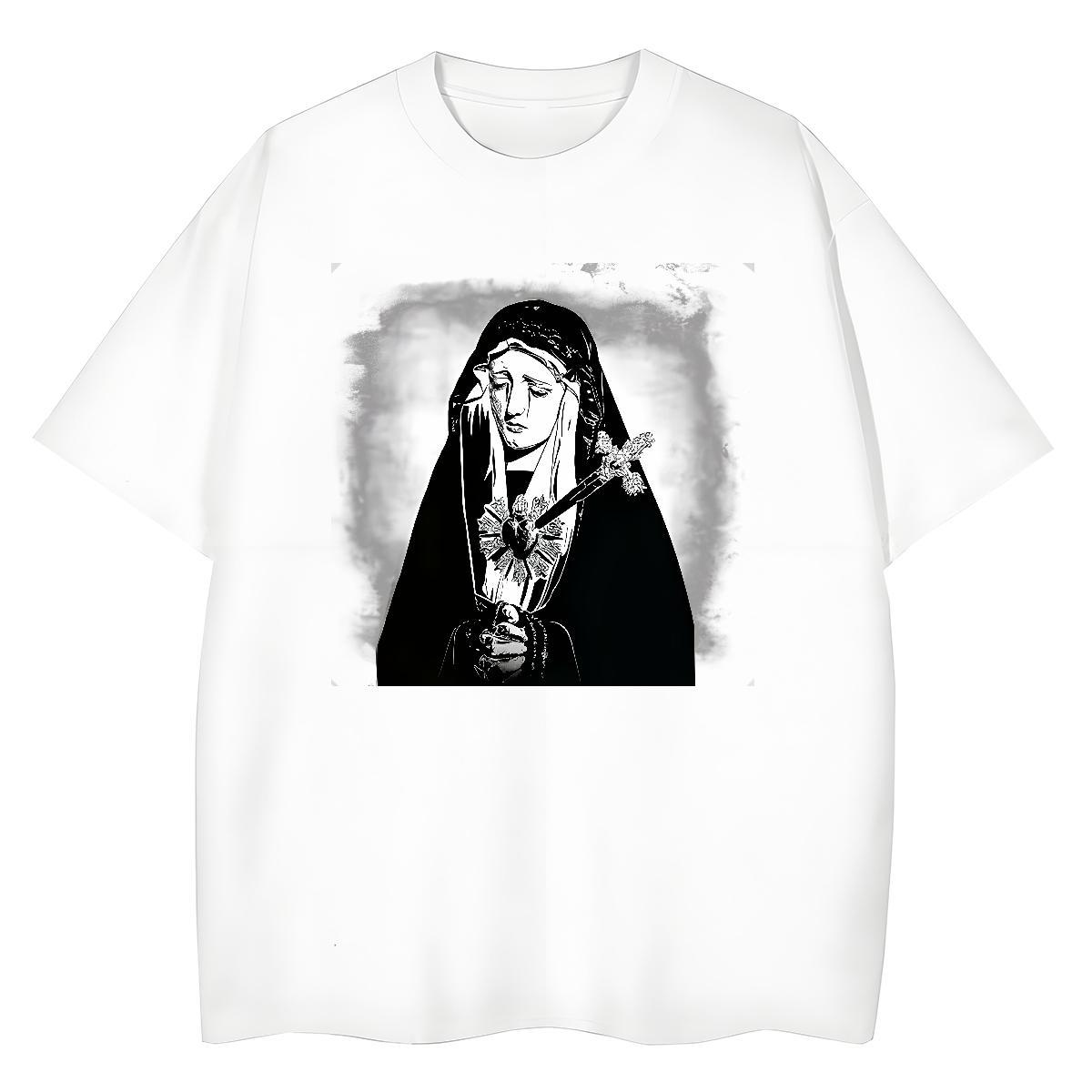 Designer Lady T shirt 230g Cotton nun Street Womens T Shirts Breathable Soft Anime Top Shirts