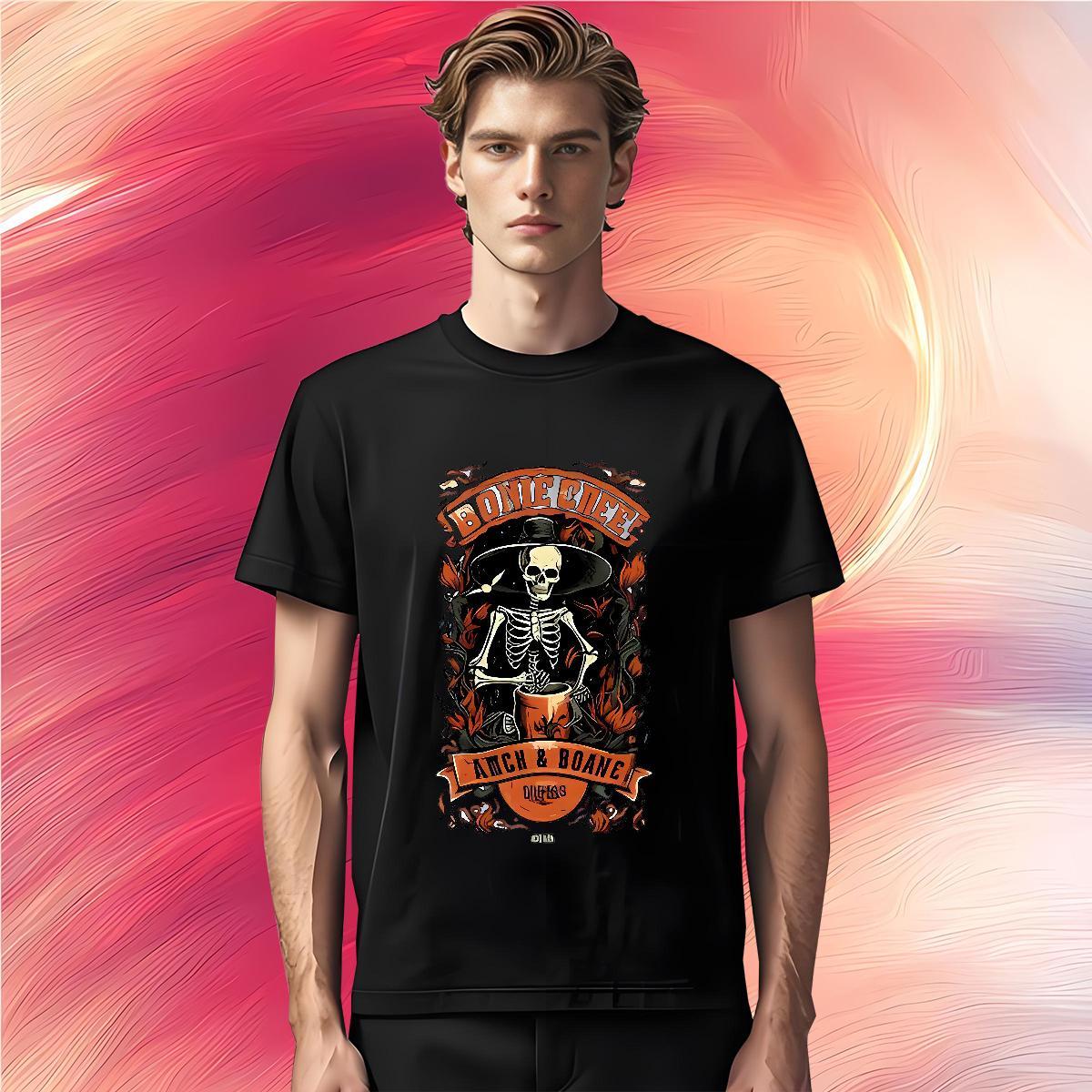 Free Shipping Man T Shirts 230g 100% Cotton skull Street wear Hip Hop White Plus Size O-Neck Short Sleeve Tshirt for Man Woman Designer Polos
