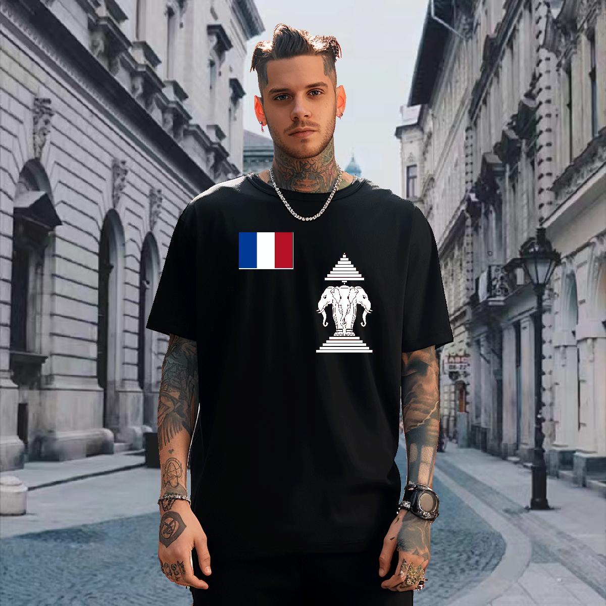Unisex Mens T Shirts 230g 100% Cotton religion Beach Custom Cartoon Breathable Mens Tshirts Designer Fashion Tops