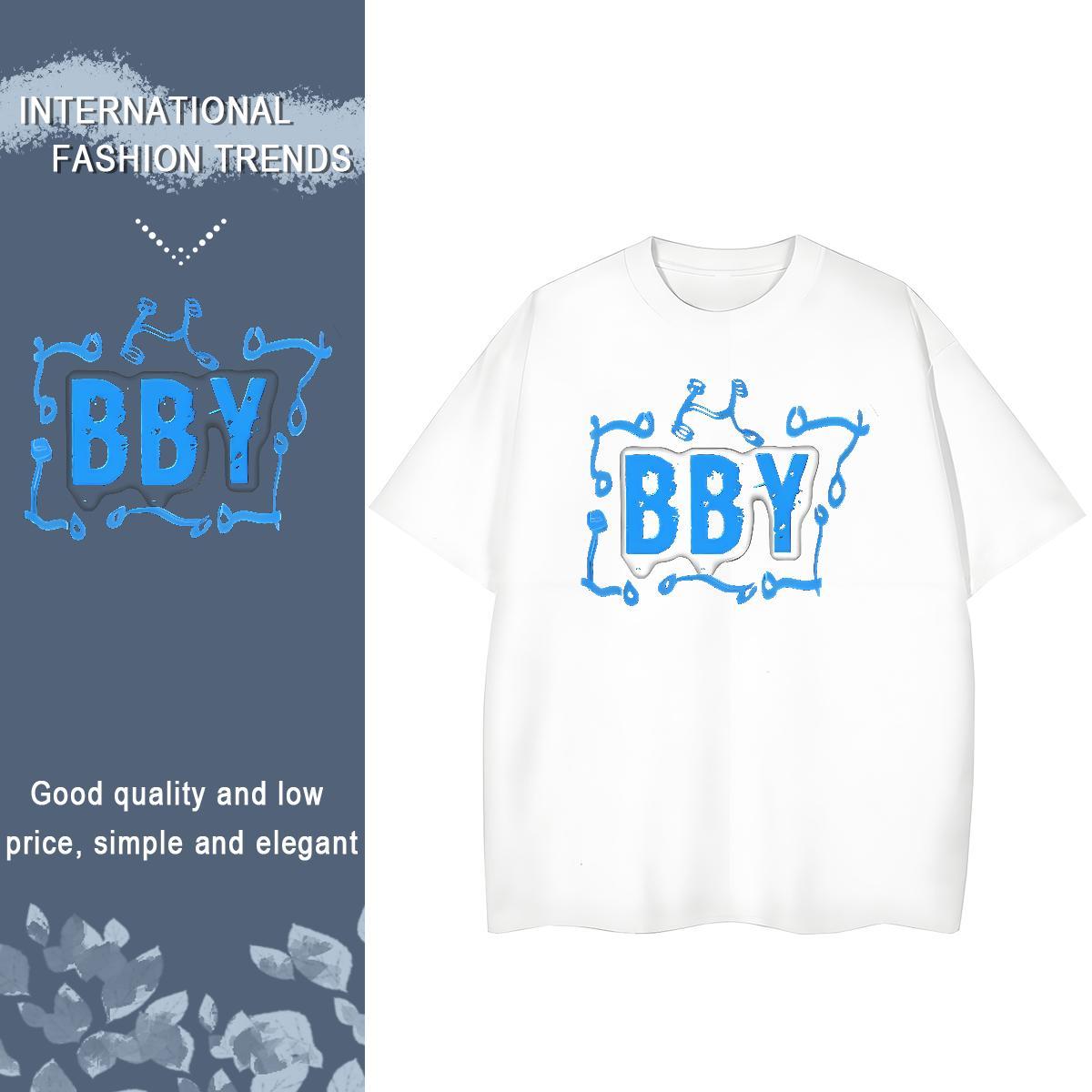 Loose fit Couples T Shirts 100% Cotton 230g letter Outdoor Women T Shirts Breathable Crew Neck Anime Oversized Tops Tees