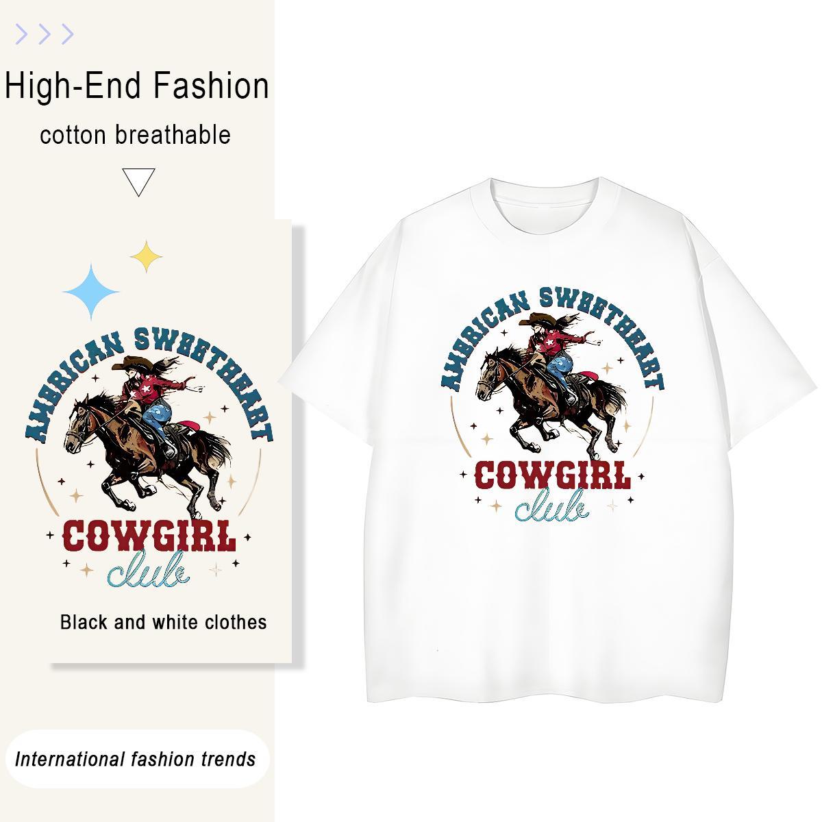 DIY Customized Men Clothes T-Shirt horse Street wear Hip Hop 230g Cotton Clothings Breathable Wholesale Mens T Shirts DIY Printed
