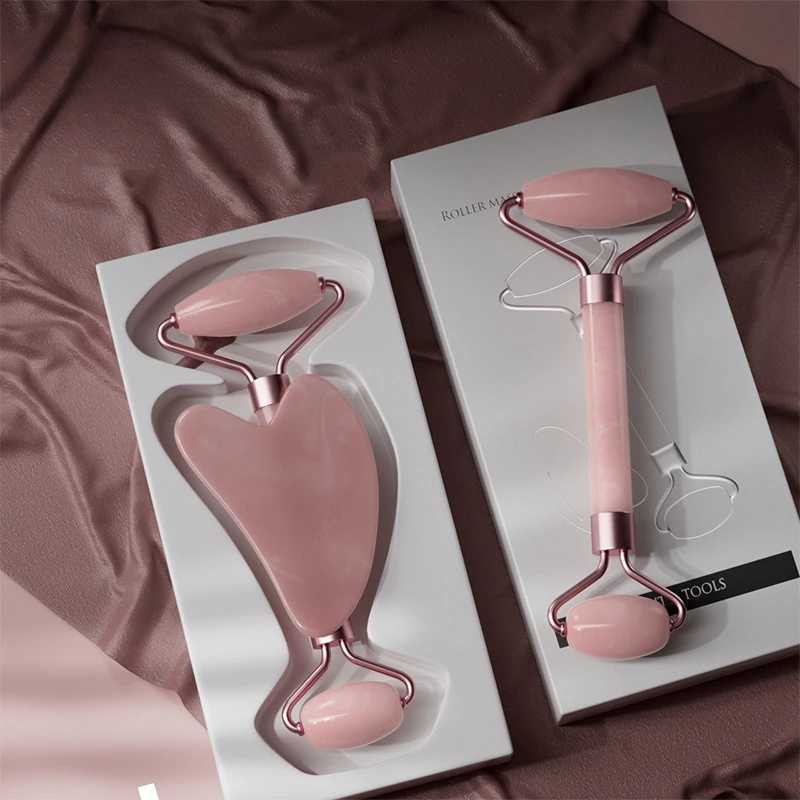 2Pcs Face Massager Roller Guasha Board Resin Scraper Wrinkle Remover Massage Roller for Facial Lifting Body Slim Skin Care Tools CL240824