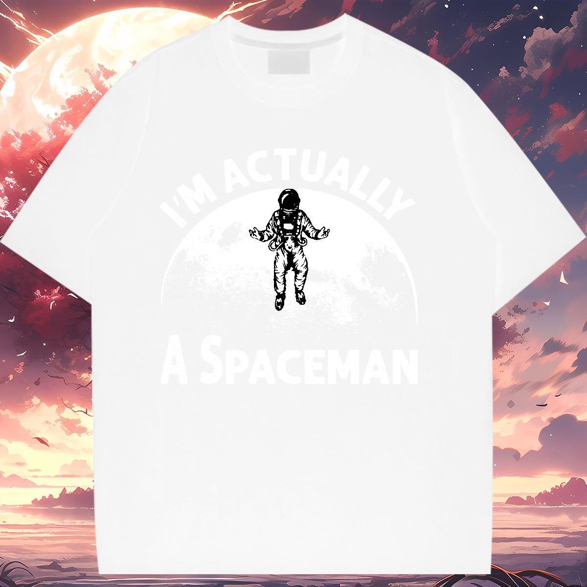Soft Womens Tshirts 230g Pure Cotton universe Casual Sport T-Shirts for Women Breathable Skull Tees Shirts