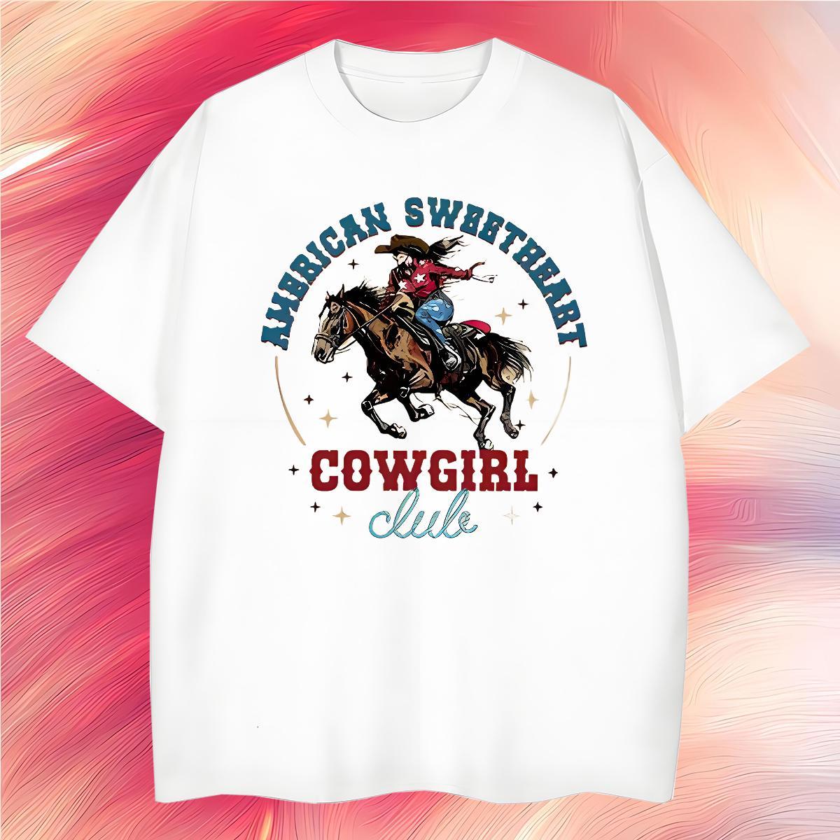 2024 New Tshirt for Man Woman horse Beach 100% Cotton 230g Tees Crew Neck Comfortable Men T Shirts Custom Print Oversized
