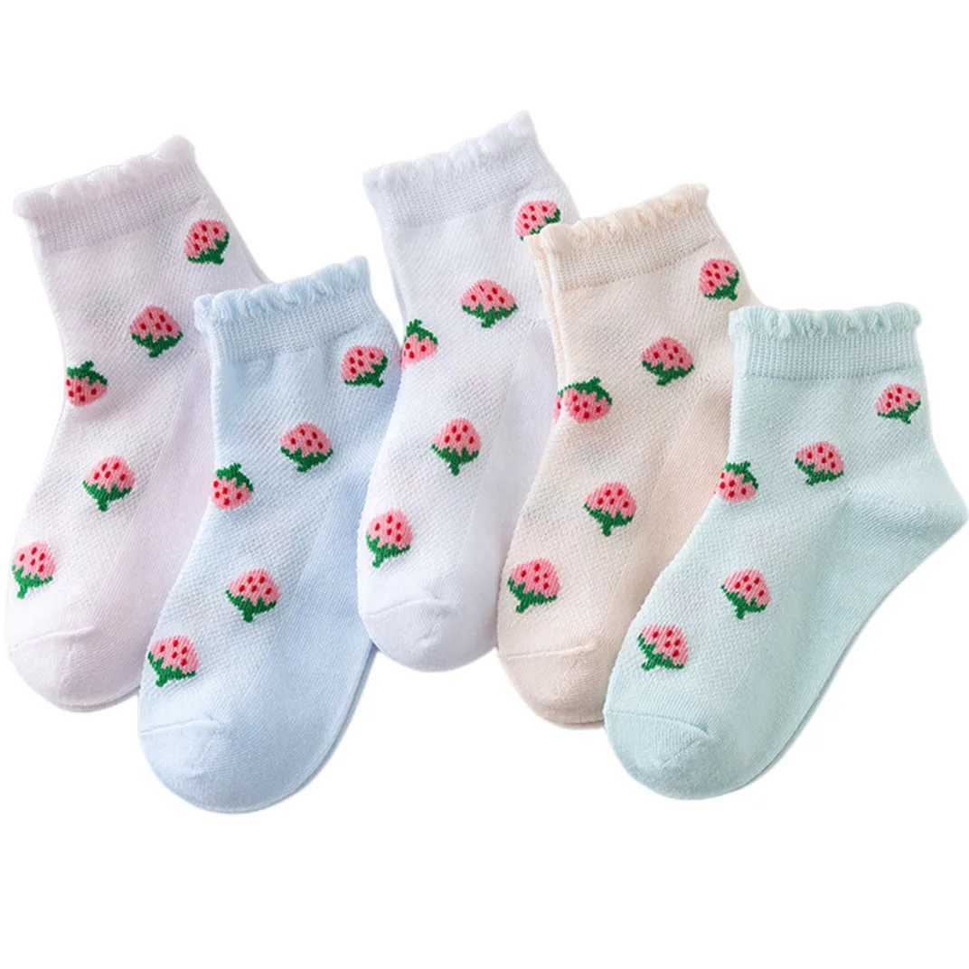 5Pairs Childrens Socks Spring And Autumn Cotton Car Cartoon Boys Socks Kids Sports Socks Boys Girls Quality Breathable Socks CL240824