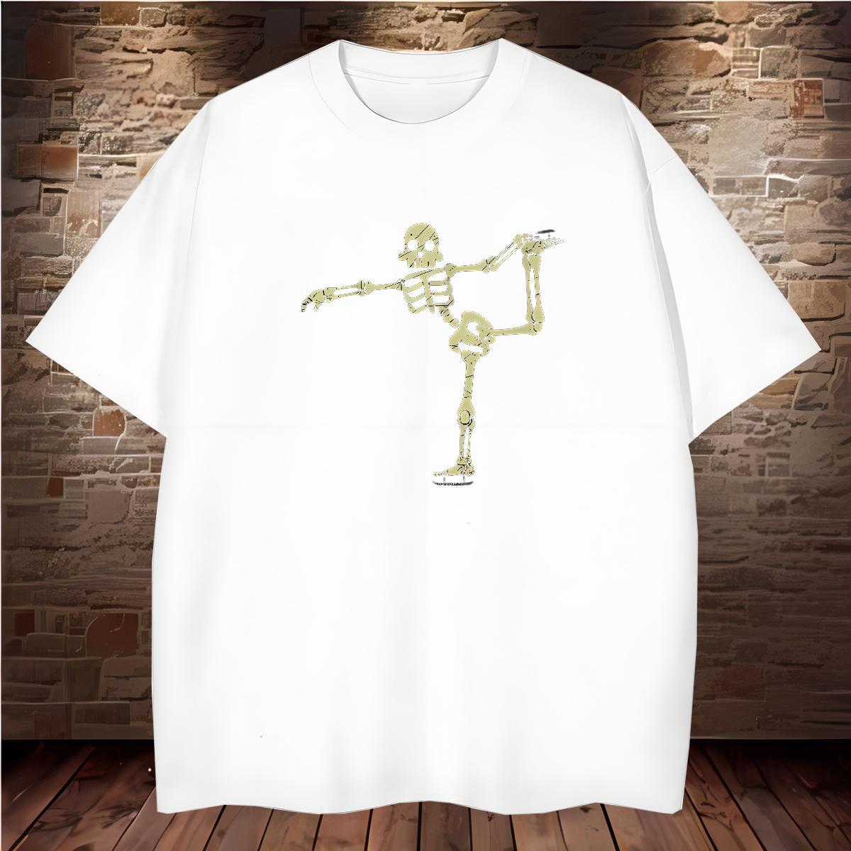 Wholesale Mens T Shirts 230g Pure Cotton halloween Casual Daily Wear Graphic Breathable Crew Neck Men Tees Fashion Designer Tops Shirt