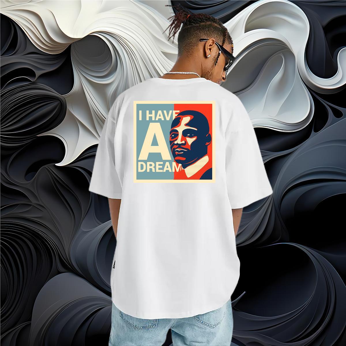Free Shipping T-Shirts for Men 230g Pure Cotton letter Beach Custom Printed Breathable Short Sleeve Tshirts Classic Tops Shirt