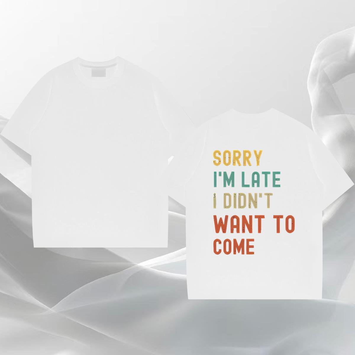 Comfortable T-Shirts 230g Pure Cotton letter Daily Outfit Plus Size Custom O Neck Short Sleeves Tshirts DIY Customized Tees Shirts