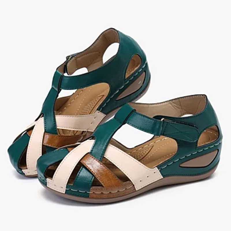 High Quality Fashion Summer Sandals Women Shoes Beach Shoes Woman Trend Wedge Walking Shoes Round Head Footwear Women Sandals Female T241227