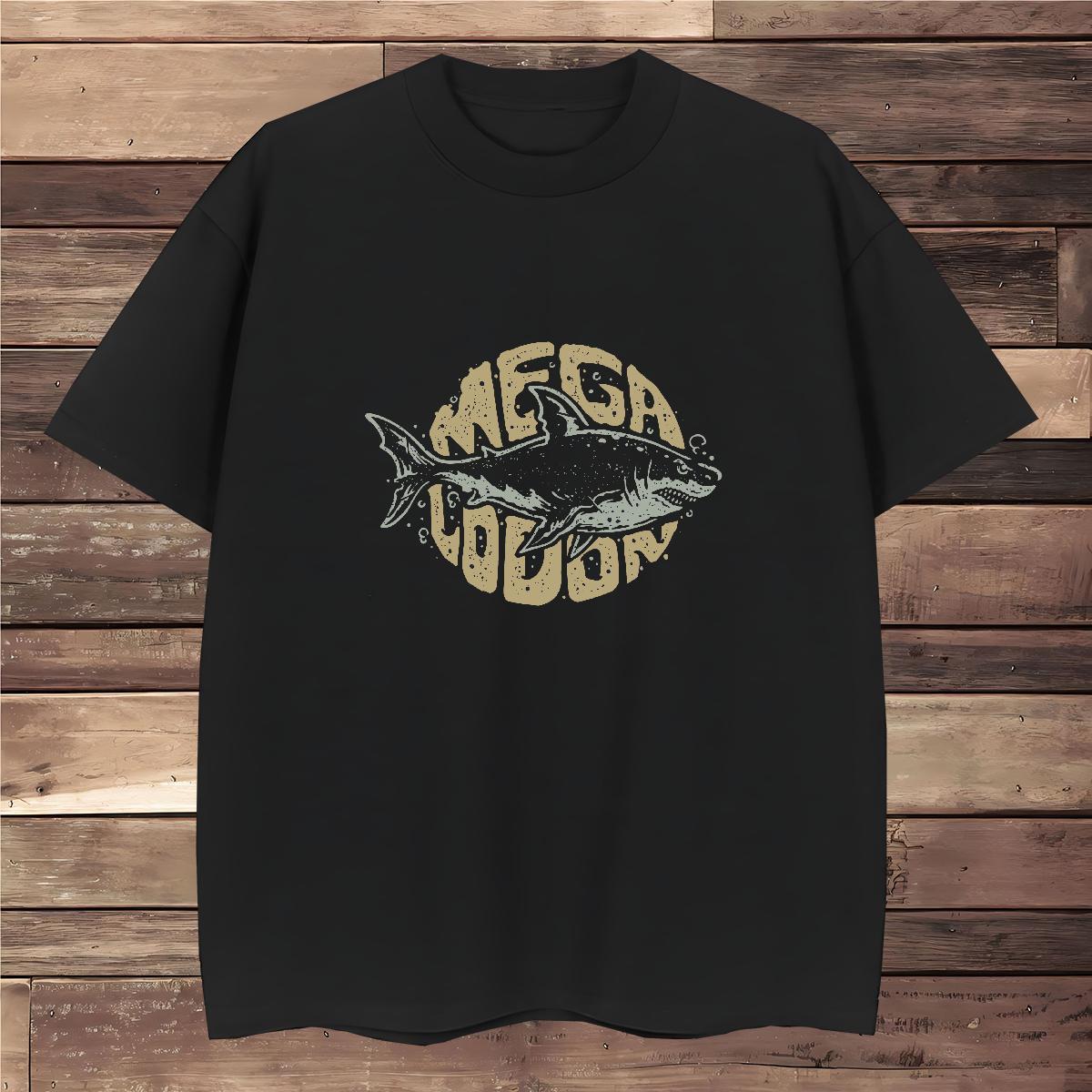 2024 New Men Tees fish Hip Hop Street 230g 100% Cotton Tops Tees O Neck Short Sleeves Cool T Shirt For Man Custom Anime