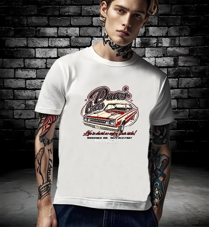Loose Fit T Shirt For Man 230g Cotton car Casual Plus Size Cartoon Breathable Crew Neck Mens Tshirts Designer Fashion Clothes