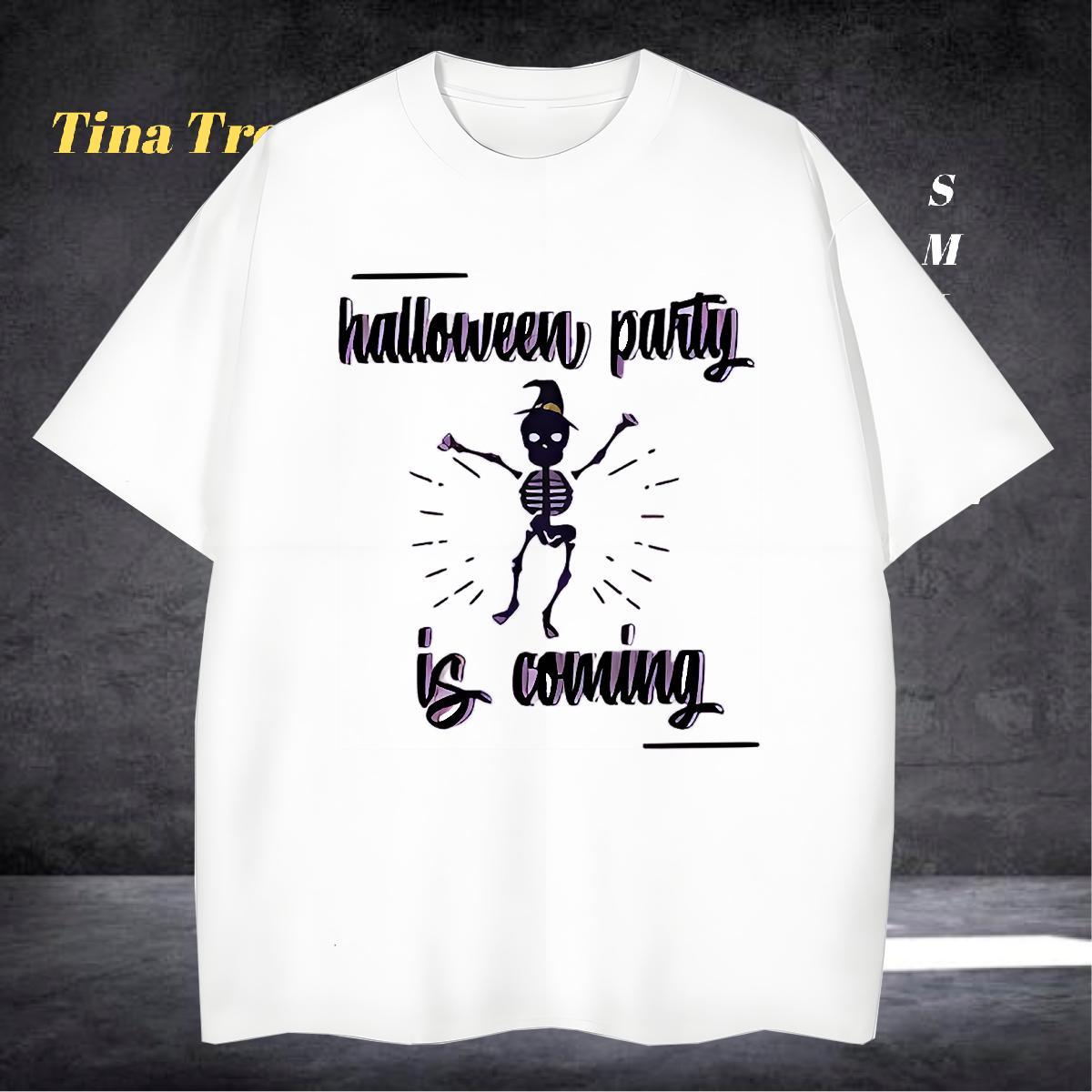 Unisex Men T Shirts 230g 100% Cotton skull Sports Casual Custom Cartoon O-Neck Short Sleeve Men Tops Tees 2024 Wear