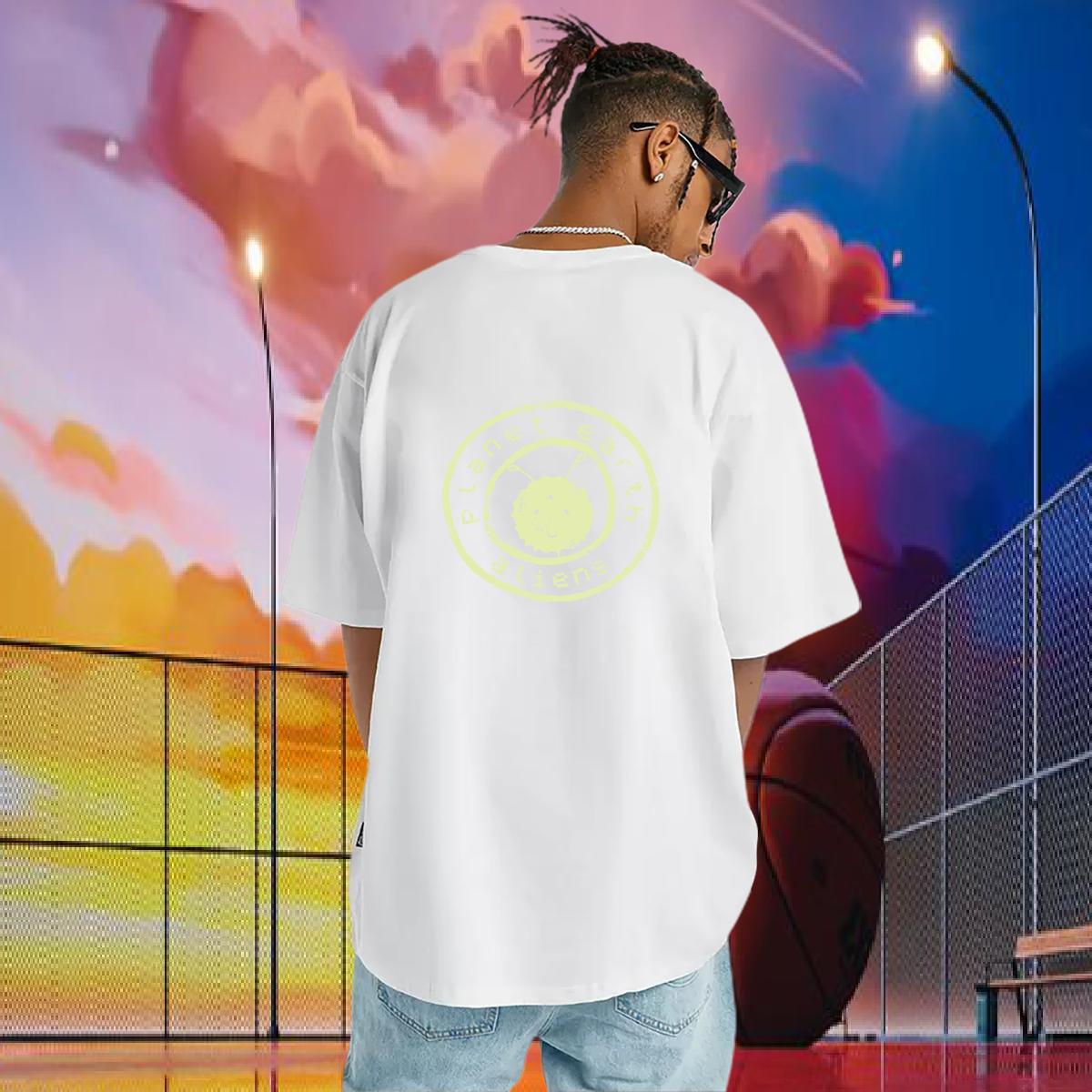 TOP Quality Man T Shirts 230g Cotton letter Anime Printing Street Graphic O Neck Short Sleeves Couples T Shirts Classic Casual Tshirts