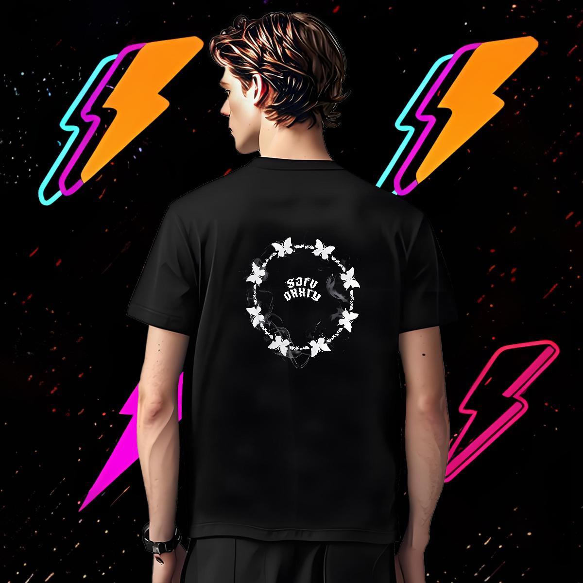 Unisex T Shirts Men 100% Cotton 230g Religion Casual Beach Cartoon Printing L-4XL Breathable Soft Men Tees 2024 New Wear