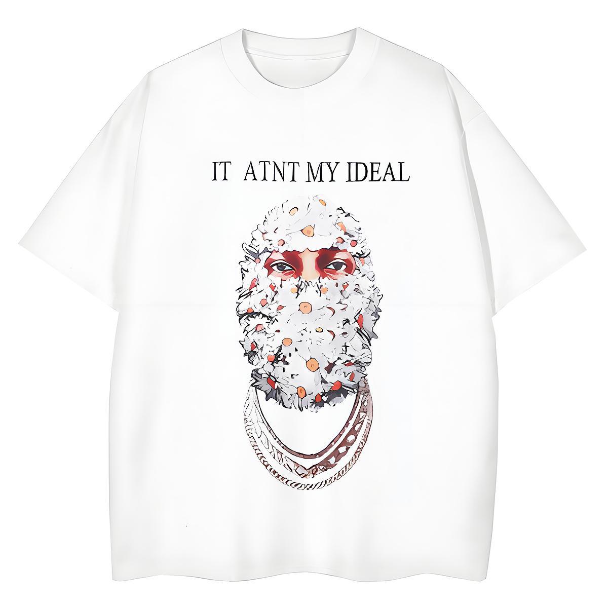 Classic T shirt 230g Cotton portrait Street DIY Printed Round Neck Short Sleeve Mens Tshirts Factory Direct Tops