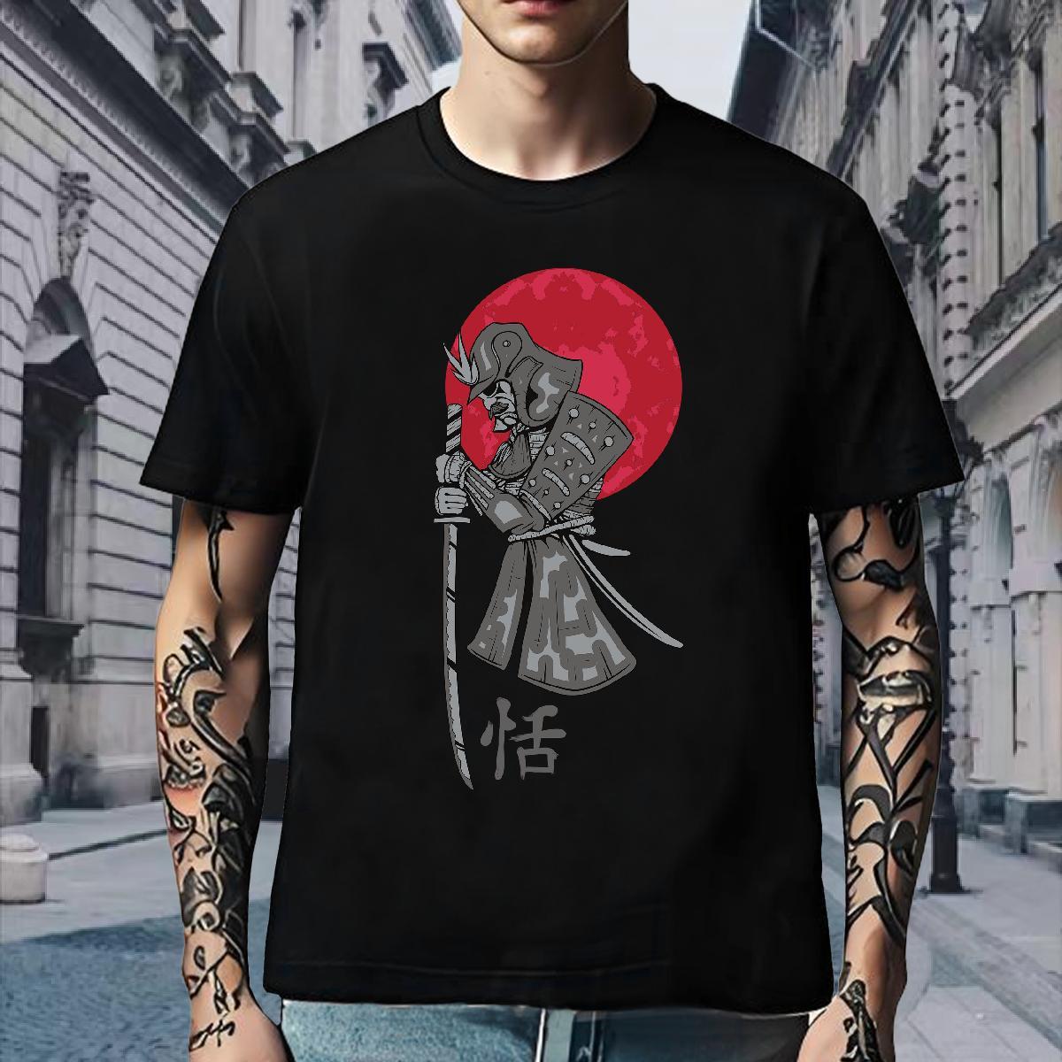 Loose Fit T-Shirts 230g Pure Cotton portrait Casual Daily Wear DIY Breathable Short Sleeve Men Tees 2024 DIY Clothings