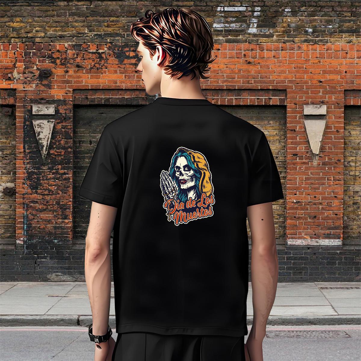 Unisex T-Shirts for Men 100% Cotton 230g skull Spring Summer Custom Print Oversized Short Sleeve Soft Men Tees Factory Direct Clothings