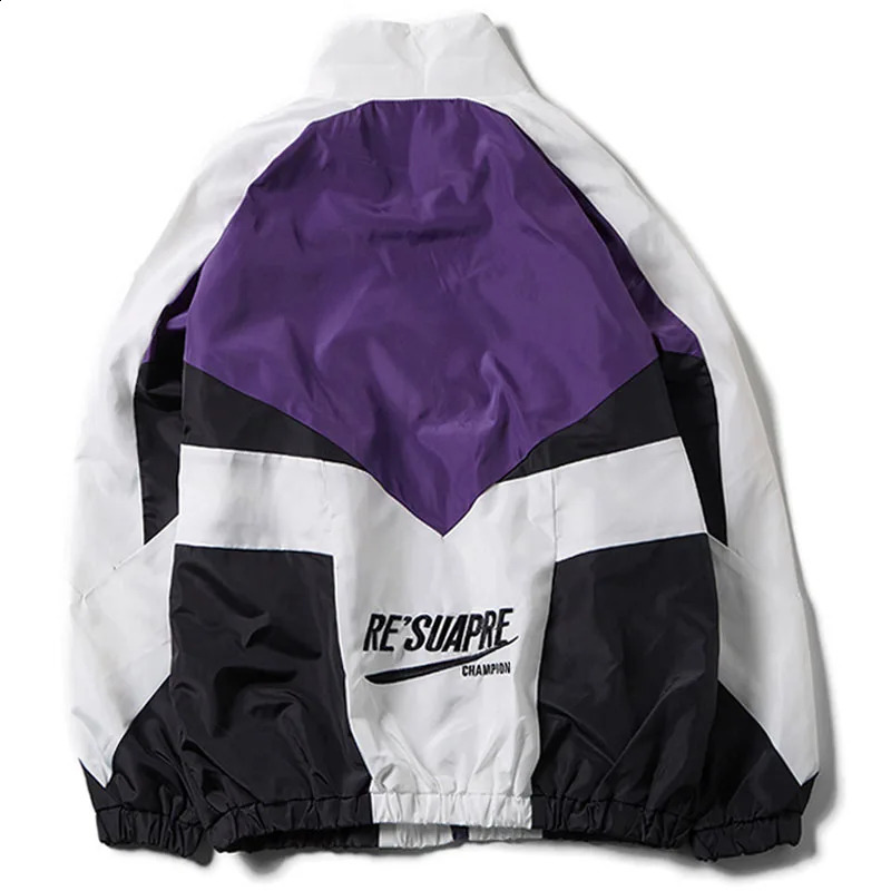 Spring and summer college style jacket mens letter embroidery bomber casual street loose patch work womens 240824