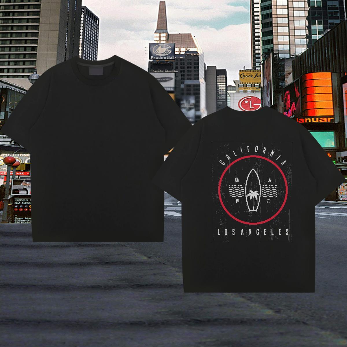 TOP Quality T-Shirts 100% Cotton 230g letter Hip Hop Cartoon Printing L-4XL Breathable Short Sleeve Men Tees Designer Fashion Clothes