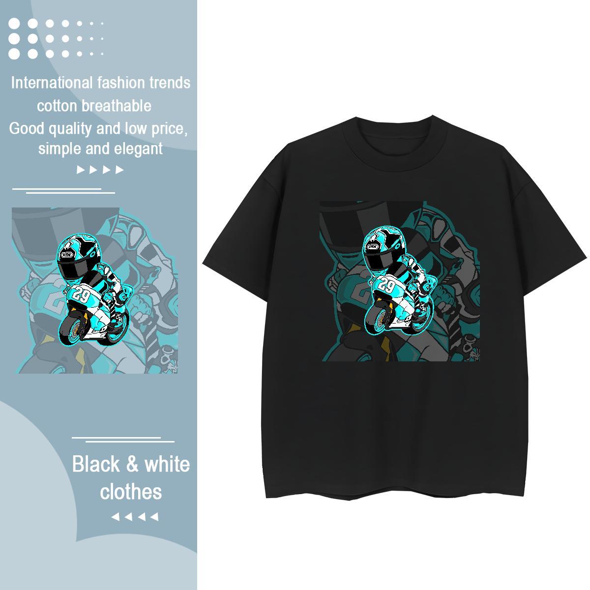 Designer T Shirts Men 230g Cotton portrait Hip Hop Custom Cartoon Breathable Crew Neck Couples T Shirts 2024 New Top Tees