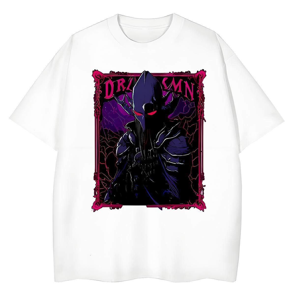 Unisex Lady T shirt 230g Cotton scare Daily Outfit T-Shirts for Women Short Sleeve O-Neck DIY Anime Clothes