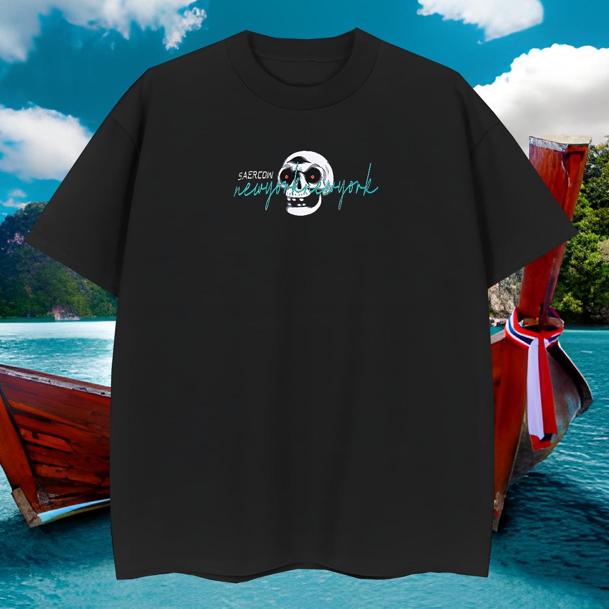 Brand T-Shirts for Men 230g Cotton skull Street Wear Oversized 3XL 4XL Breathable Short Sleeve Men Tshirts New Tees Shirts