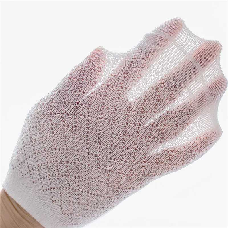 Childrens socks summer mesh socks soft boys and girls white socks children and students pure white thin breathable socks CL240824