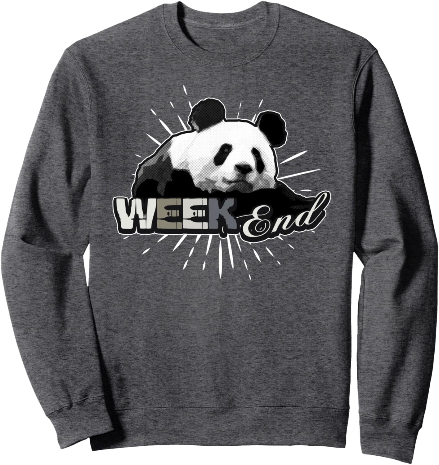 Long Sleeve Shirts For Men Sweatshirt Weekend Sleeping And Relax Panda Funny Animal Gift Sweatshirt T Shirt Tee Streetwear Casual Tops Clothes Free sh