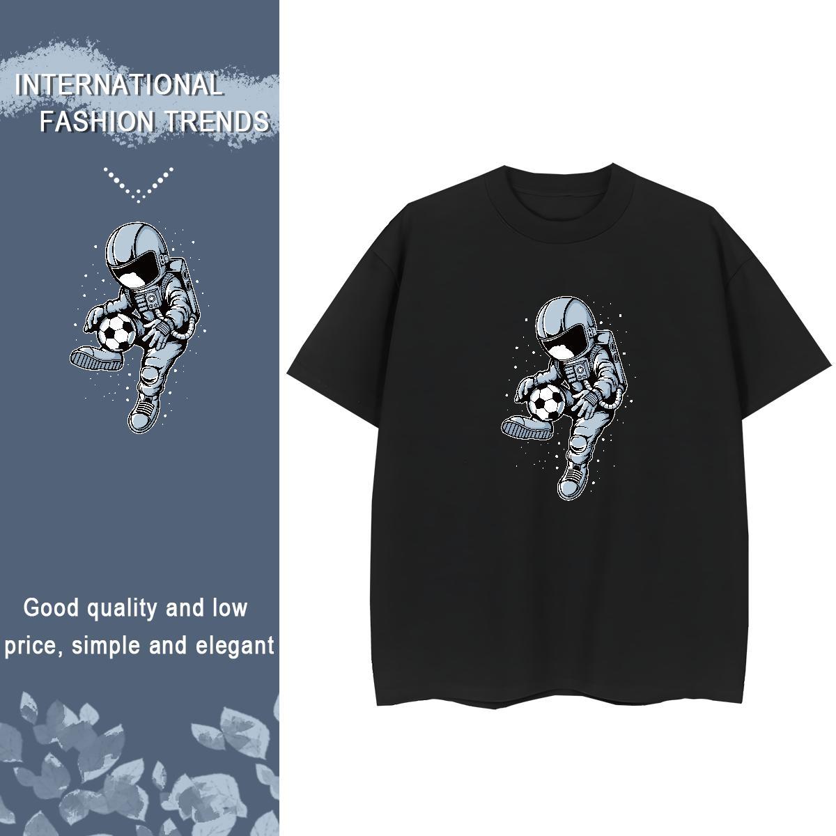 5A Women Tees 230g Cotton universe Daily Wear T Shirts Women Crew Neck Oversized L-4XL Tops Shirt