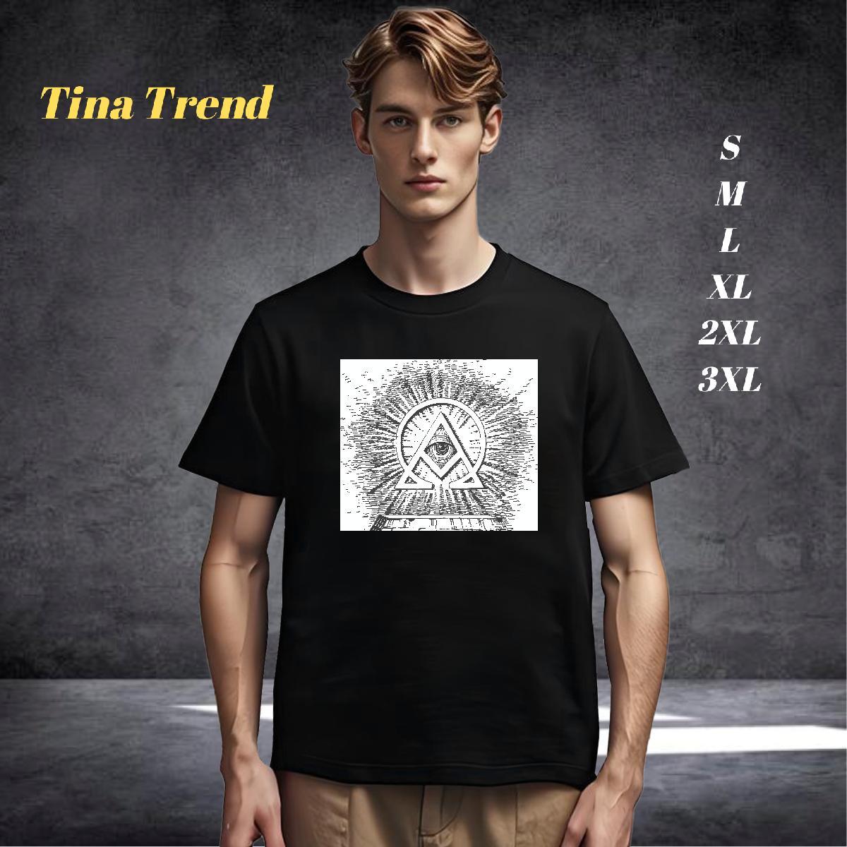 Comfortable Man T Shirts 230g Pure Cotton eye of the devil Street Custom Cartoon Round Neck Short Sleeve Couples T Shirts Designer Top Tees