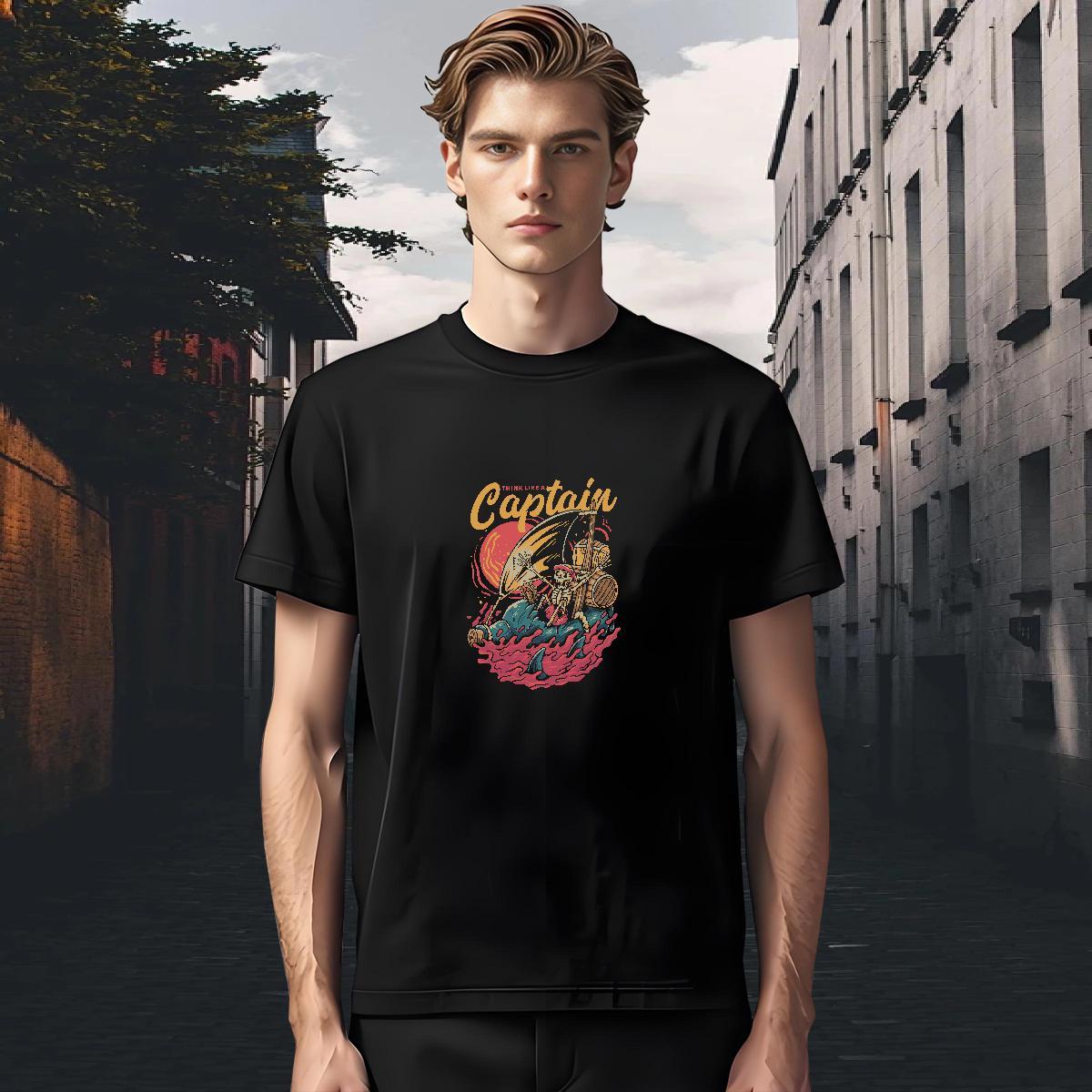 Brand T Shirts Men 230g 100% Cotton skull Daily Wear DIY Anime Breathable Short Sleeve Men Tops Tees Designer Tshirts