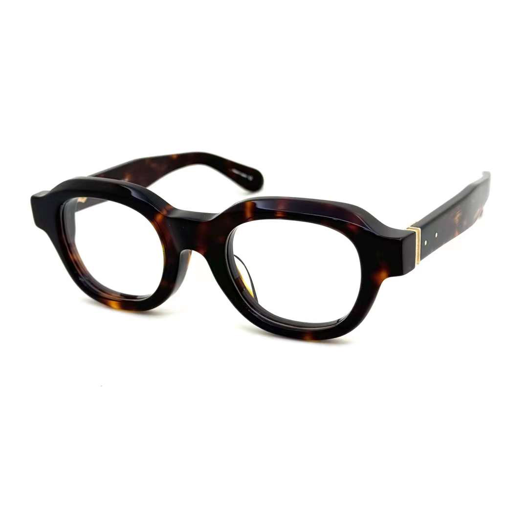 M1028 Optical Eyeglasses For Men Women Retro Designer Fashion Sheet Acetate Frame Detailed Elasticity Oval Style Anti-Blue Light Lens Plate With Box