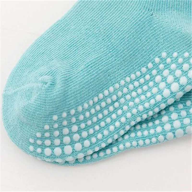 Lawadka 6Pairs/Set Kids Girl Boy Floor Socks Solid Sport Childrens Anti-slip Boat Socks For Boys Girls Autumn Spring 0-7Years CL240824