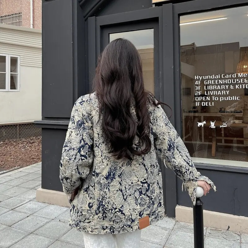 Denim Jackets Women Turn-down Collar Spring Autumn Loose Elegant Temperament Tender All-match Korean Style Leisure Stylish 240823