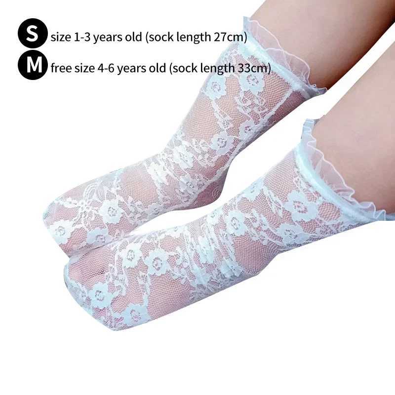 2022 Lace Baby Girls Socks Tube Girl Socks Knee Socks Princess Lace Mesh Summer Fashion Lace Knee High Socks Childrens Socks CL240824