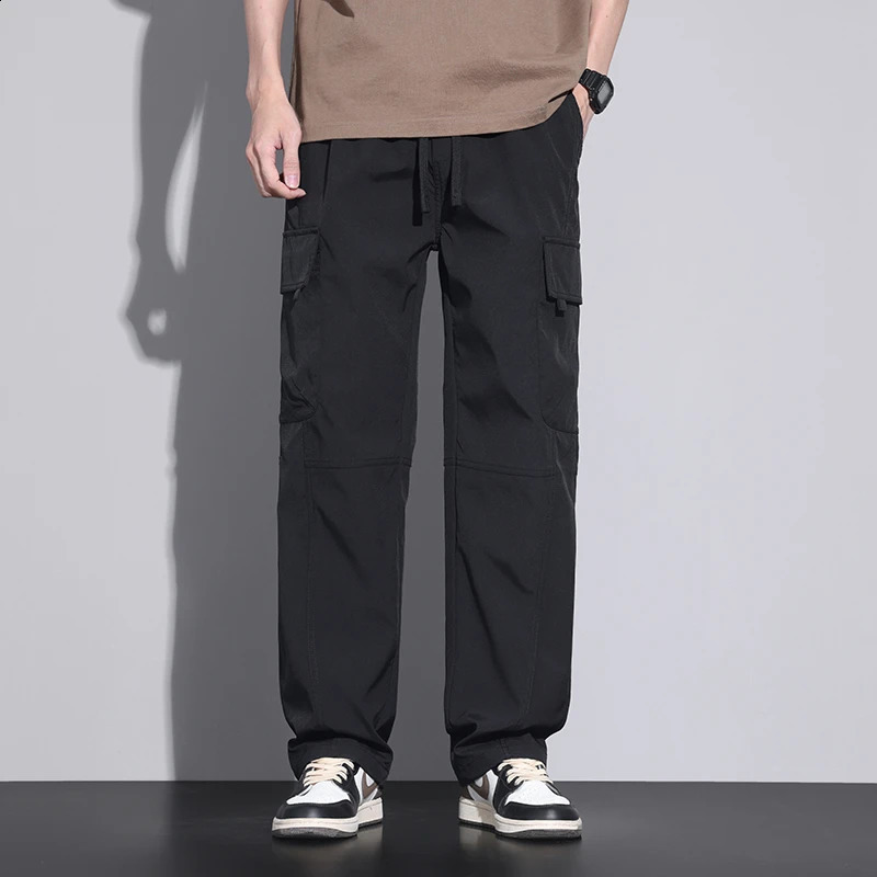 Work pants mens summer loose straight leg American sports youth casual 240823