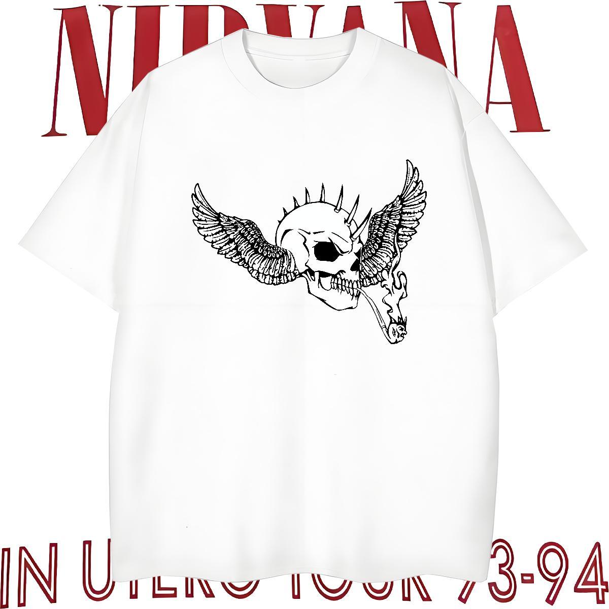 High Quality Mens T Shirts 100% Cotton 230g skull Summer Casual Plus Size Custom Breathable Couples T Shirts 2024 Wear