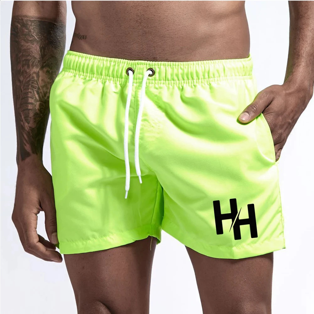 Mens Shorts Summer Print Fashion Pocket Swimming Pants Fitness Leisure Cool Slow Running Beach 240823
