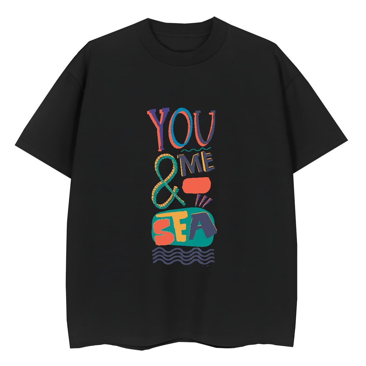 Comfortable Women Tees 230g 100% Cotton letter Daily Wear Womens T Shirts Short Sleeve O-Neck Floral Print Clothes