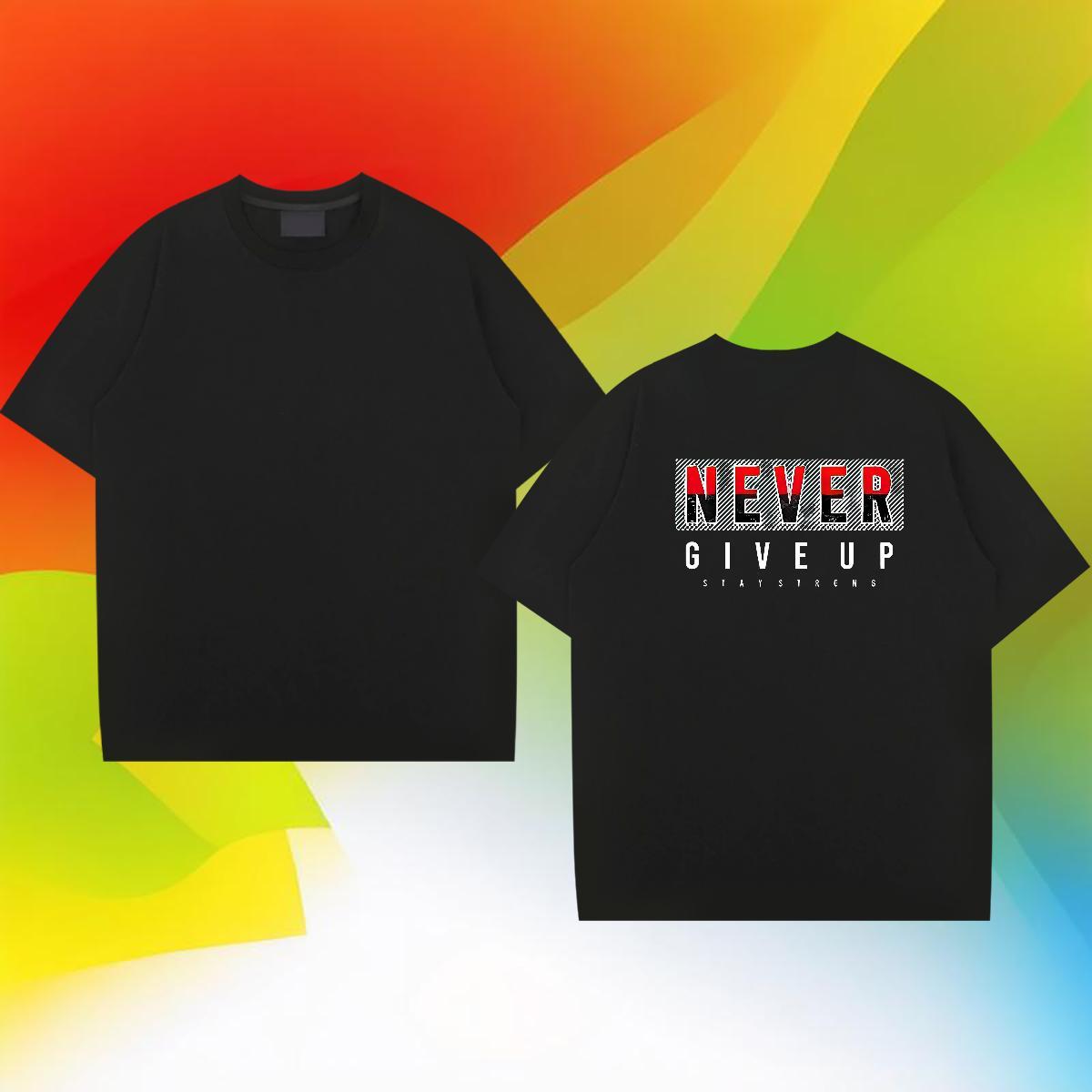 Classic Mens T Shirts 230g Cotton letter Spring Summer Plus Size Custom Pure Cotton Tshirts Customized Tees